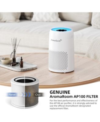 AromaRoom AP100-A Air Filter Replacement, 2 Packs 3-in-1 True Hepa H13 High Filtration Air Purifier Filter Compatible with LEVOIT Core Mini, Air Cleaner Filter With Efficiency Activated Carbon