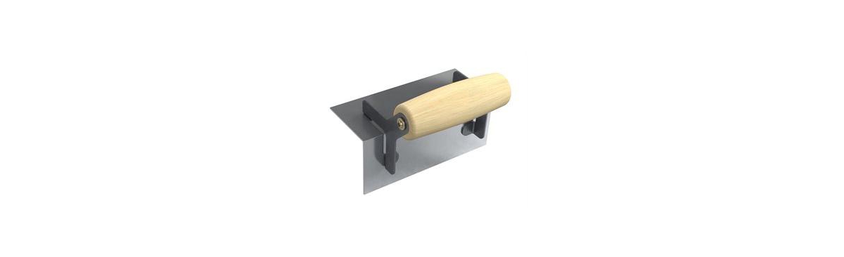12-511 Step/Corner Tool -Outside 6-inch X 2 1/2-inch -Square Radius Wood Handle