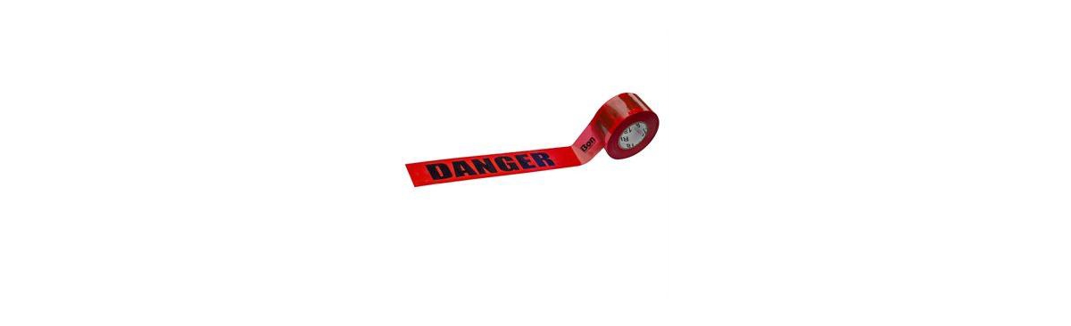 84-246 Danger Tape - Red 1000 Foot X 3-inch