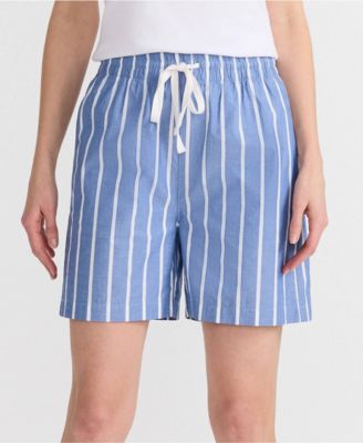 Women's Poplin High Rise Pull On 5" Shorts