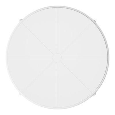 23.5" Outdoor Polypropylene Resin Round Patio Bistro Dining Table for 2