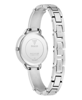 Women's Analog Silver-Tone Stainless Steel Watch, 30mm