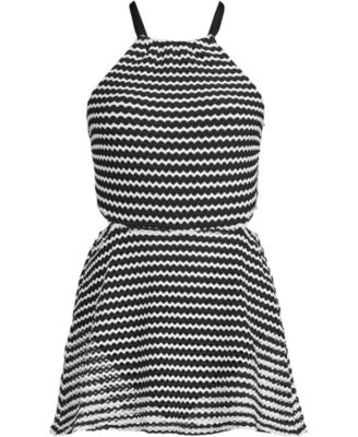 Women's Plus Size Crochet Monokini Swim Dress Swimsuit