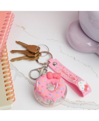 Liquid Doughnut Keychain, Cute Purse Charm and Bag Charm, Kawaii Key Chain