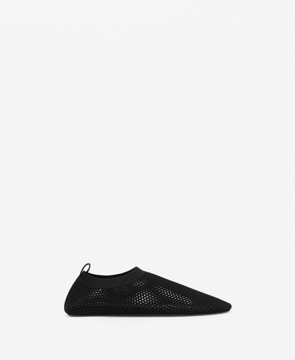 Mango Soft Mesh Shoe Black In Black