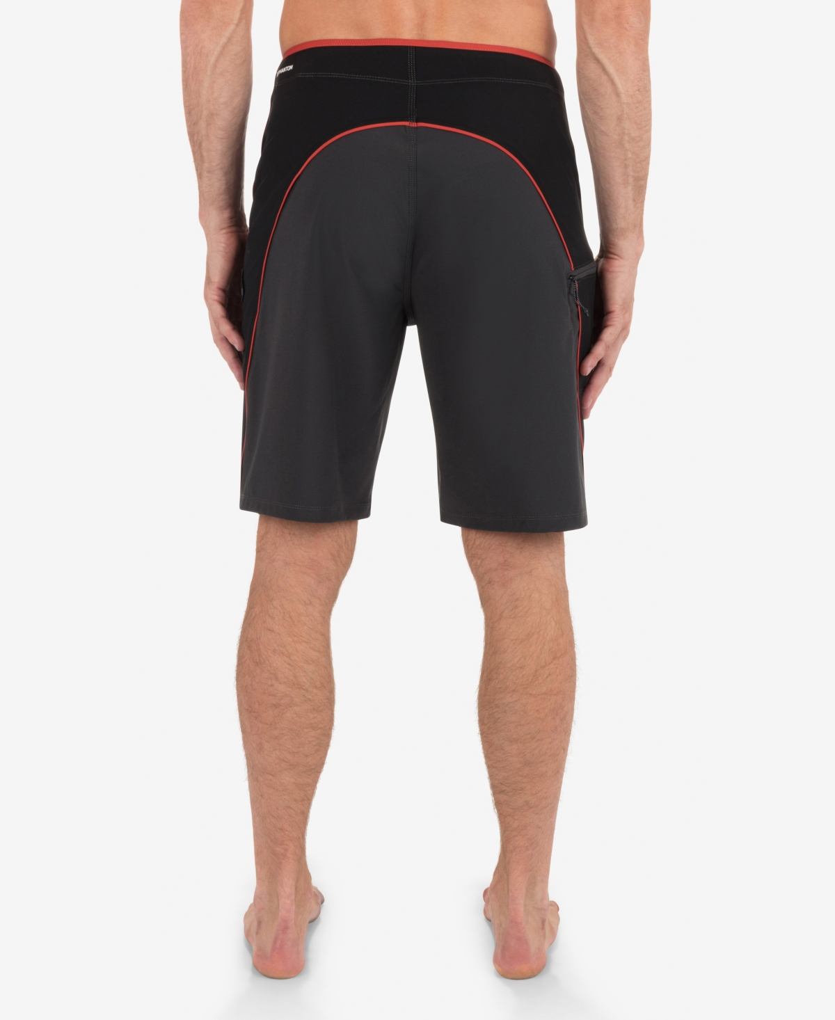 Hurley Men's Phantom Weekender Blocked 21 Boardshorts In Dark Stone Gray