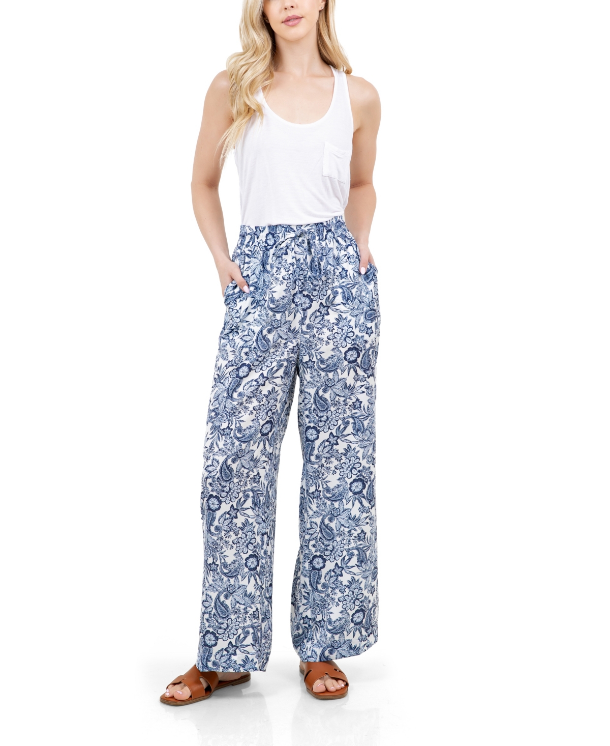 Women's Print Drawstring Pant - MBL Paisley Jubilee