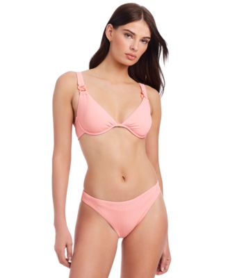 Womens Stay Connected Underwire Bikini Top Hipster Bottoms