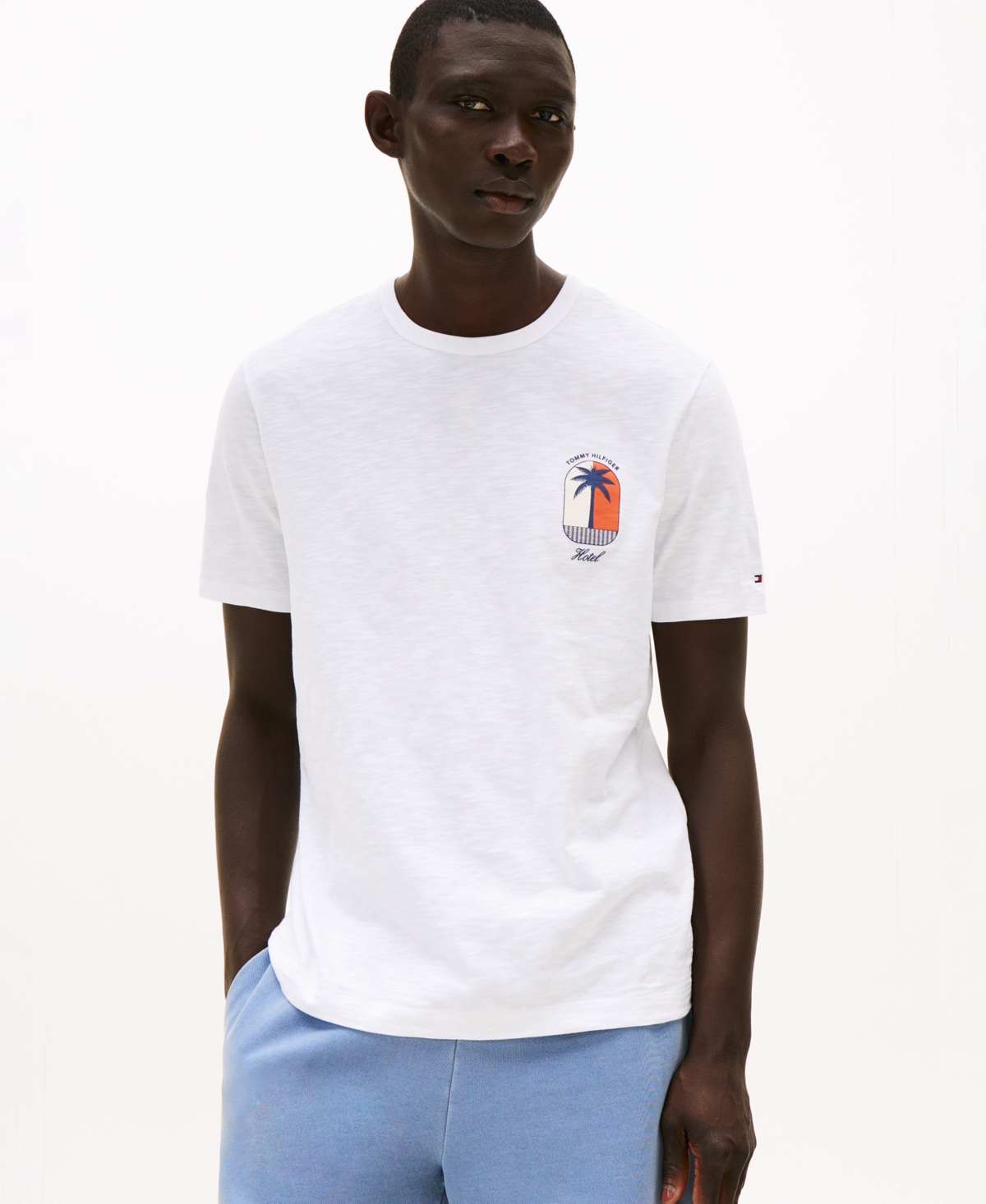 Tommy Hilfiger Palm Tree Logo Slub Cotton T