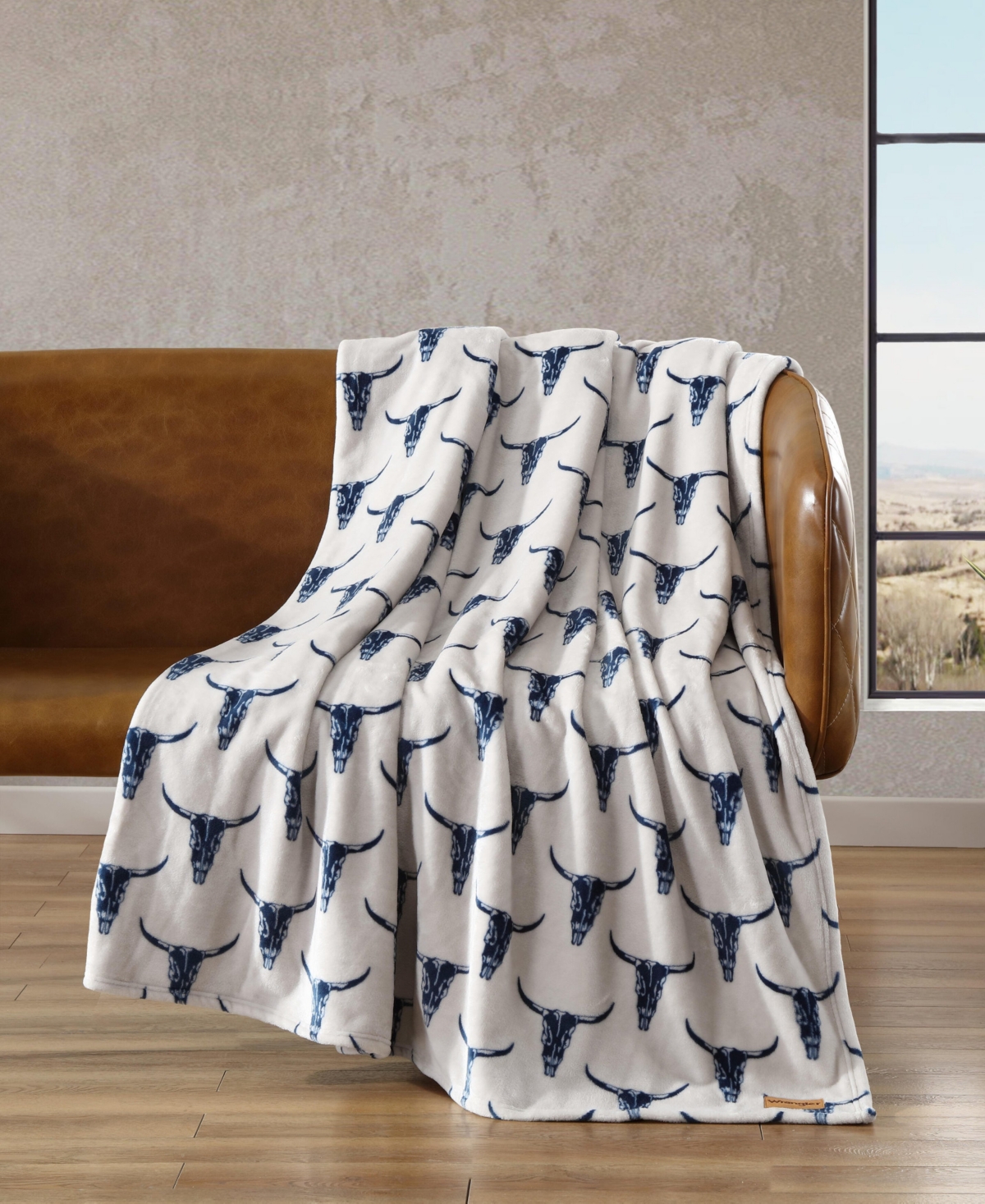 Wrangler Steer Head Ultra Soft Plush Fleece Blanket, Twin
