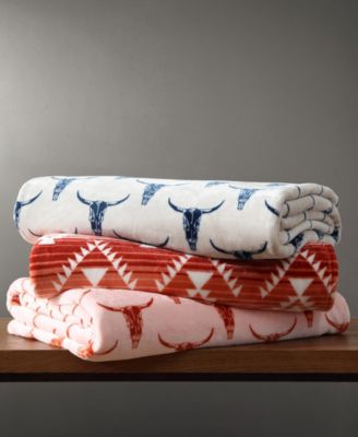 Steer Head Ultra Soft Plush Fleece Blanket, Full/Queen