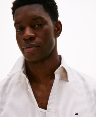 Men's Regular-Fit Striped Heritage Oxford Long-Sleeve Shirt