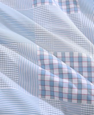 Tommy Hilfiger Hamptons Patchwork Cotton Comforter Set In Blue