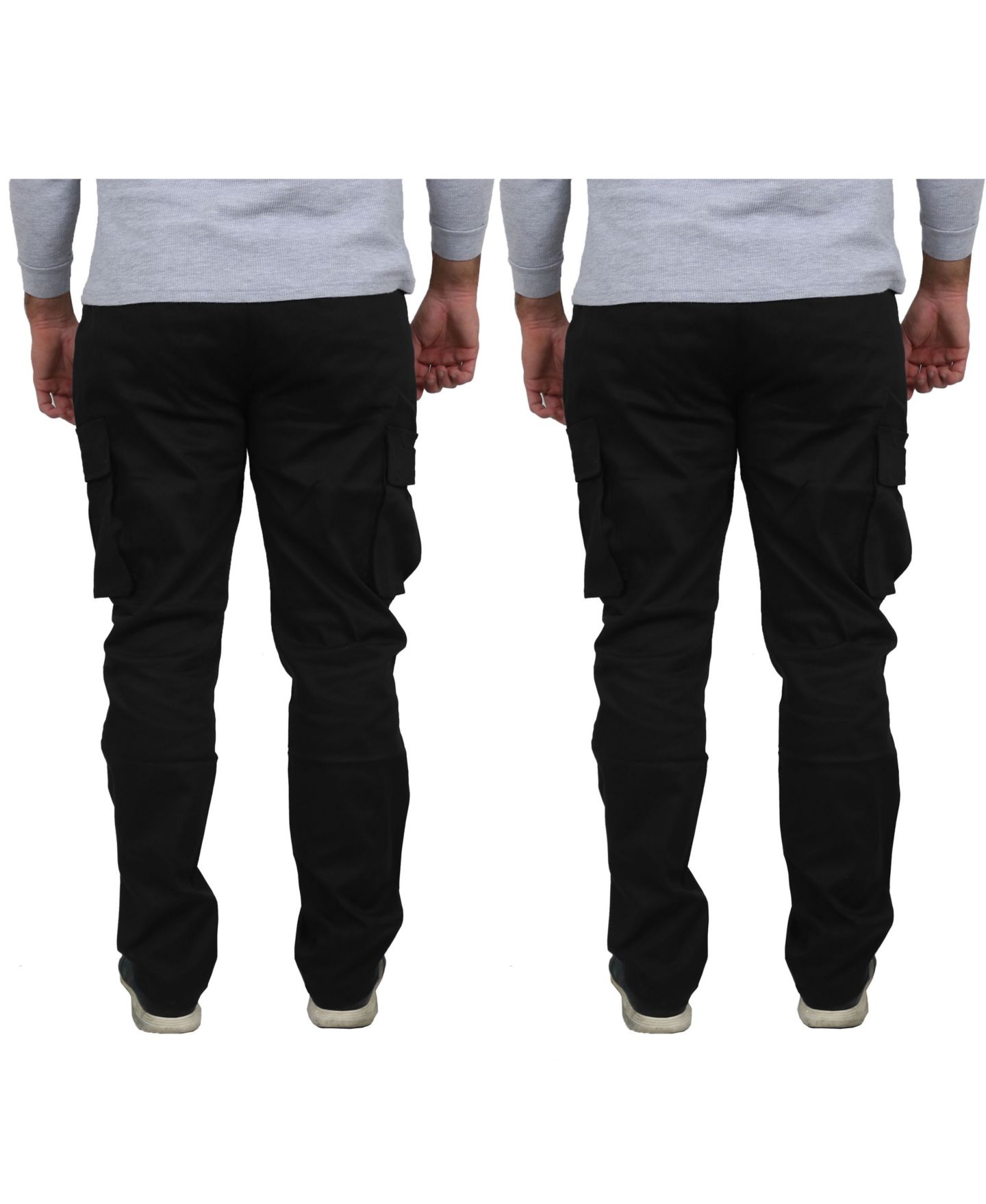 Мужские брюки Blu Rock 2-Pack Flex Stretch Cargo, цвет: Чёрный — фото 2