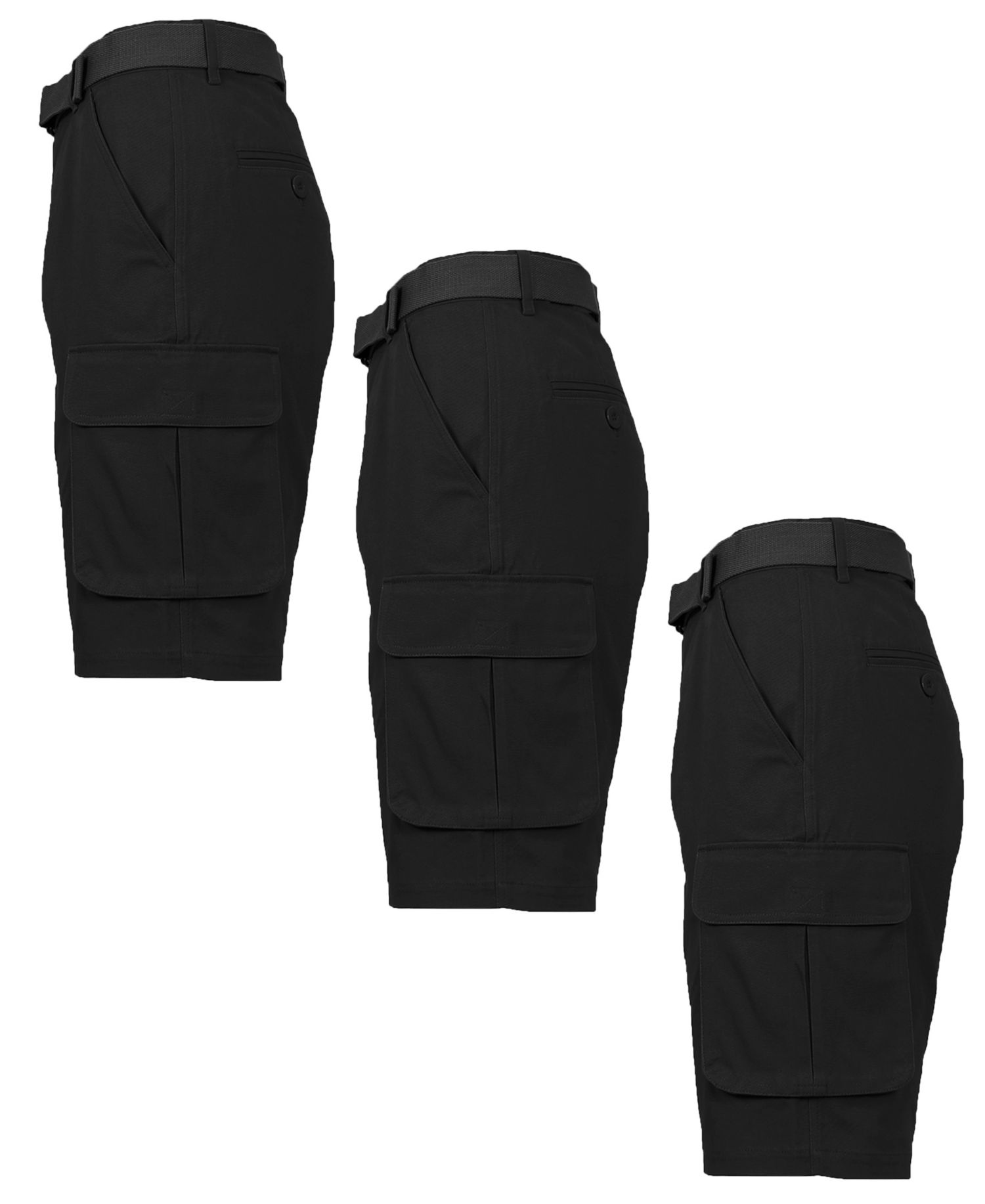 Men's 3-Pack Flex Stretch Cargo Shorts