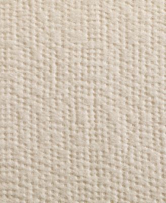 Running Stitch Solid Cotton Blanket, King