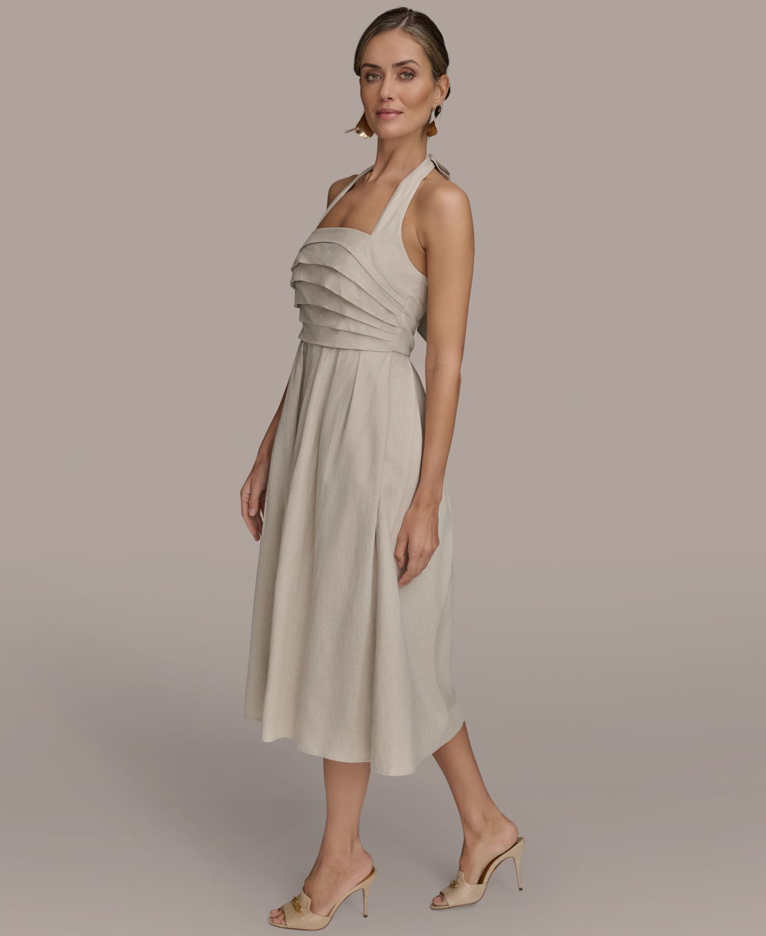 Women's Tie-Back Midi Dress