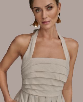 【Donna Karan New York】Tie-Back Midi Dress Donna Karan New York Women's Tie-Back Midi Dress - Macy's