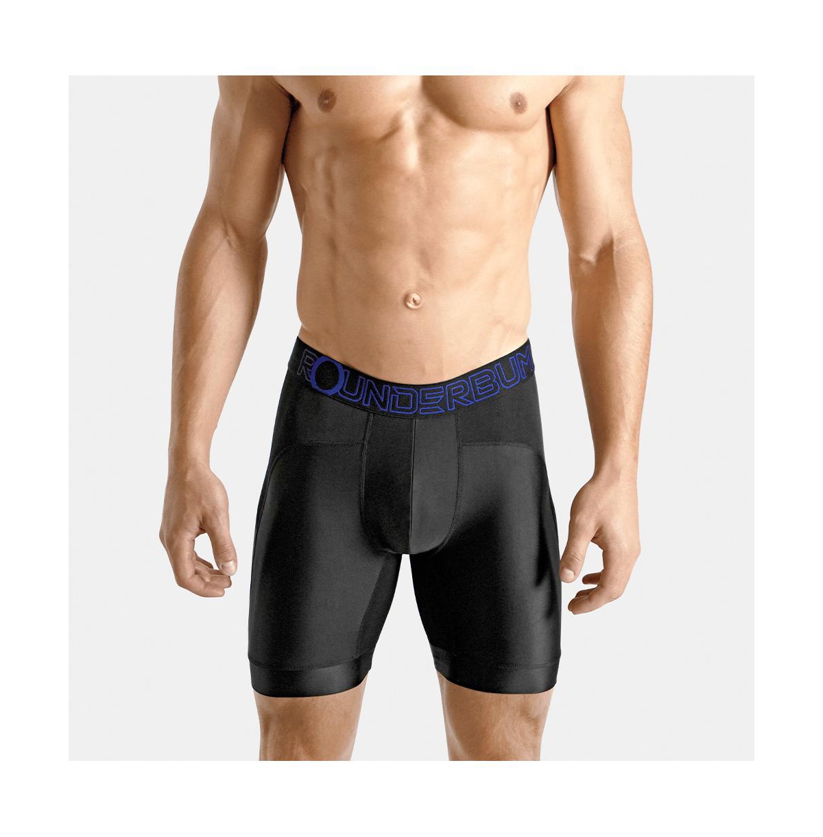 Men's Workout Padded Boxer Brief - Black