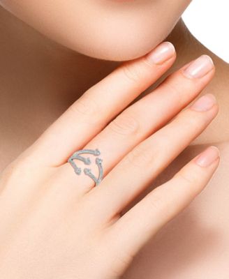 Diamond Arrow Cuff Ring (3/8 ct. t.w.) in 14k White Gold