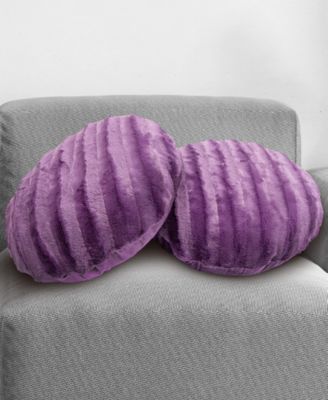 Decorative Round Deccorative Pillow Set, 18" x 18"