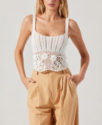 Women's Everly Cotton Cropped Sweater Top