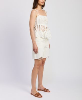 Women's Courtney Cotton Peplum Top