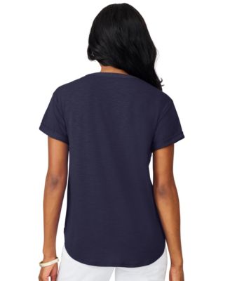 Women's Shirred Detail Short Sleeve Top