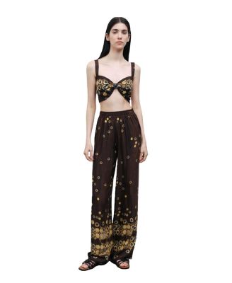 Women's Printed Flowing Pants