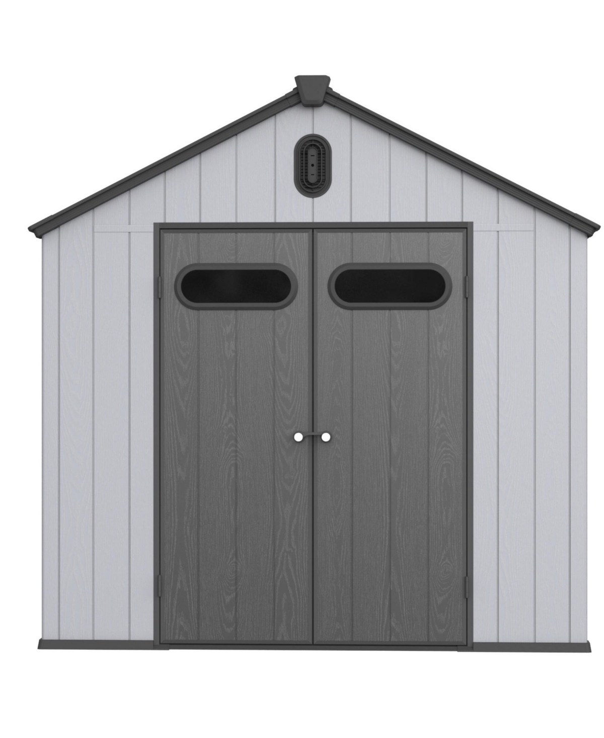 810Ft Plastic Outdoor Storage Shed For Backyard Garden Big Spire Tool Storage - Grey