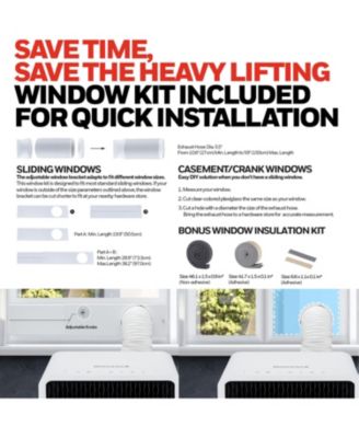 13,500 BTU Slim & Smart WiFi Portable AC with Fan, Dehumidifier, Alexa/Google Home Voice Control – Cools Up to 660 Sq. Ft., HX4CESVWG0 (10,000 BTU SACC)