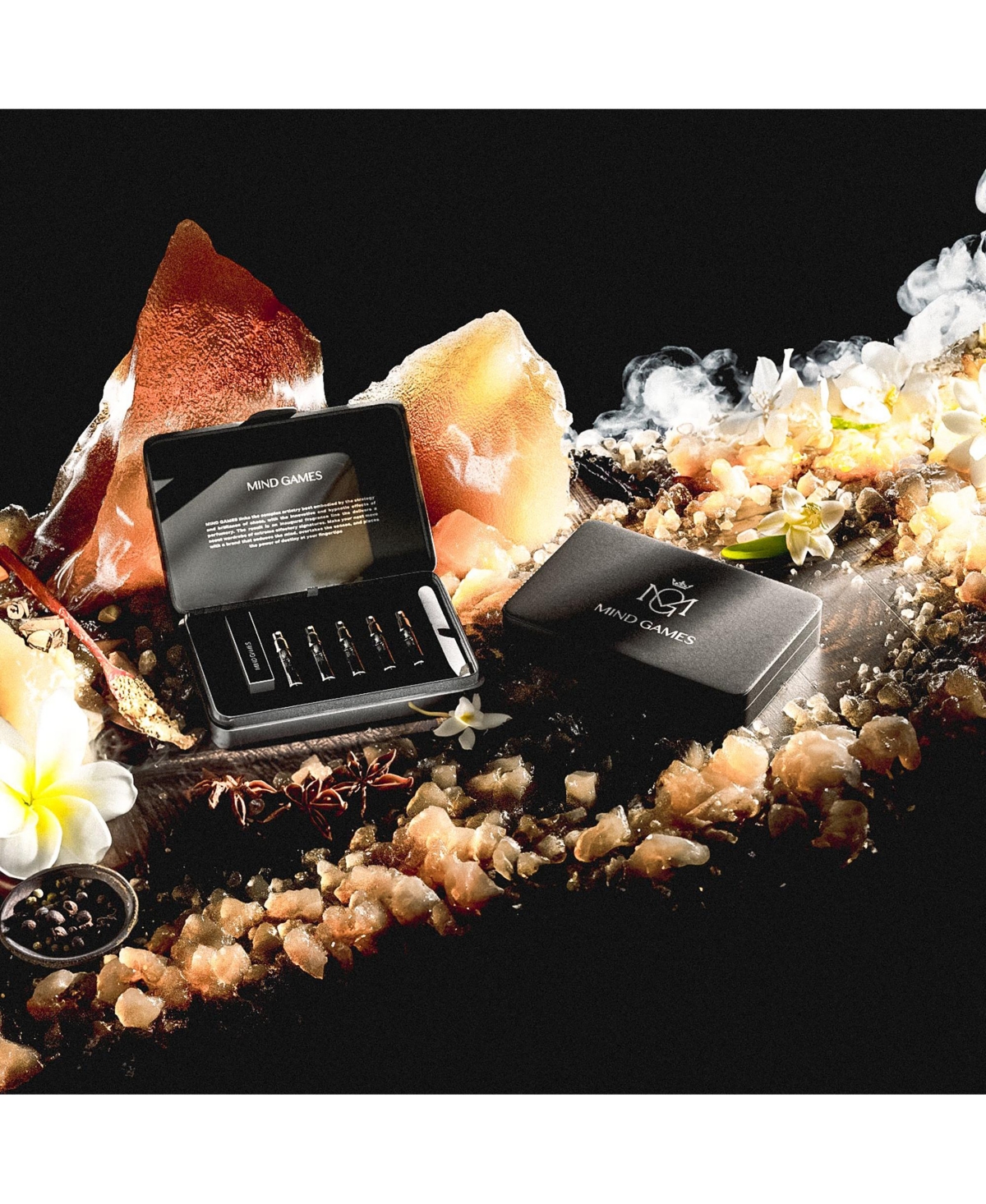 Mind Games Amber 5 Piece Olfactive Discovery Set - Designer Perfume Set for Women & Men