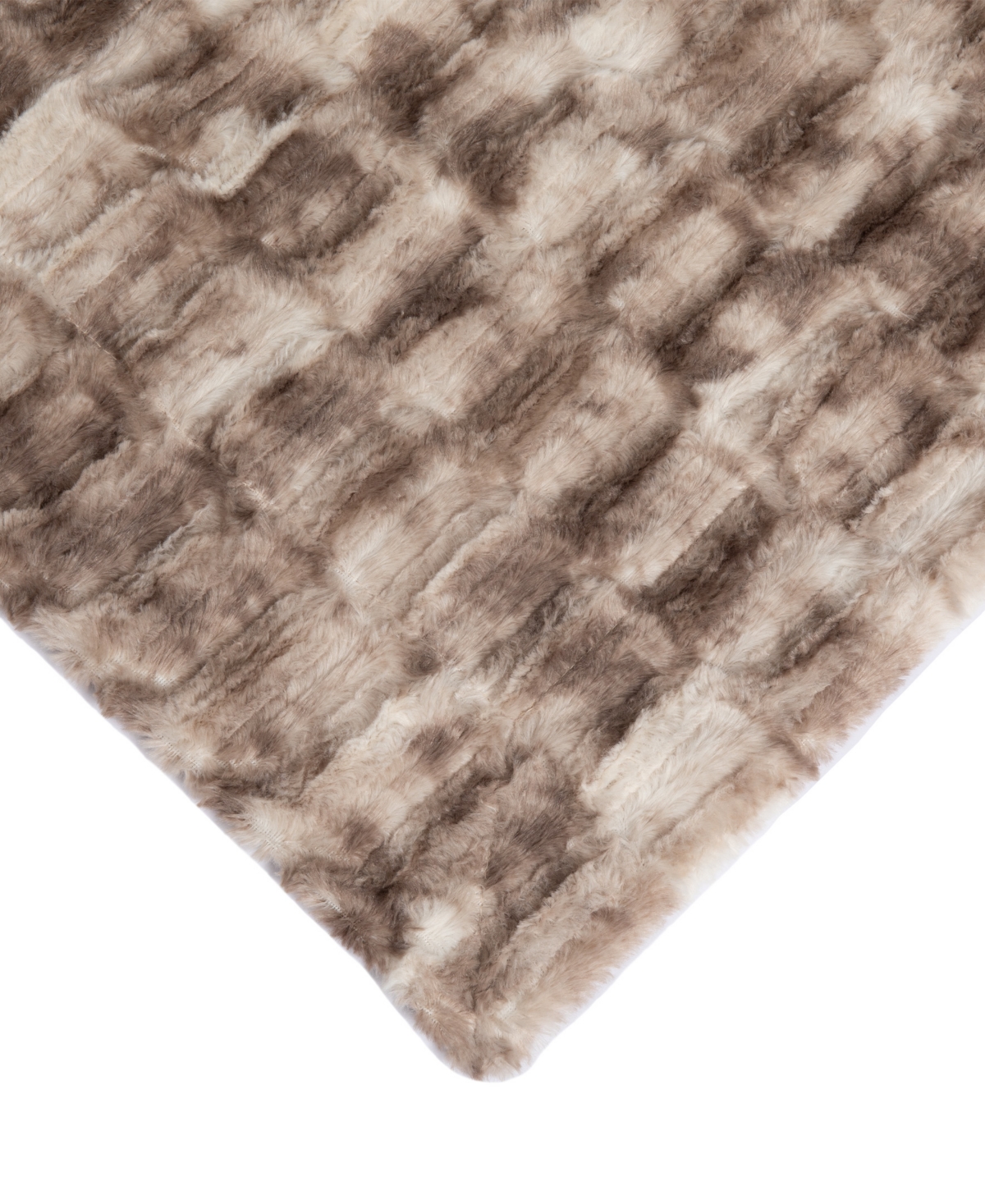 Cheer Collection Luxuriously Soft Faux Fur Design Blanket, 50" X 60"
