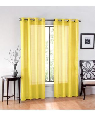 Ultra Luxurious Elegant Sheer Grommet Single Curtain Panel