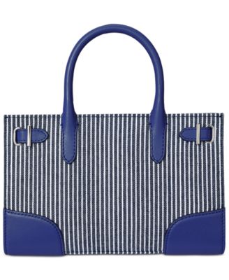 Devyn Small Striped Canvas Tote Bag