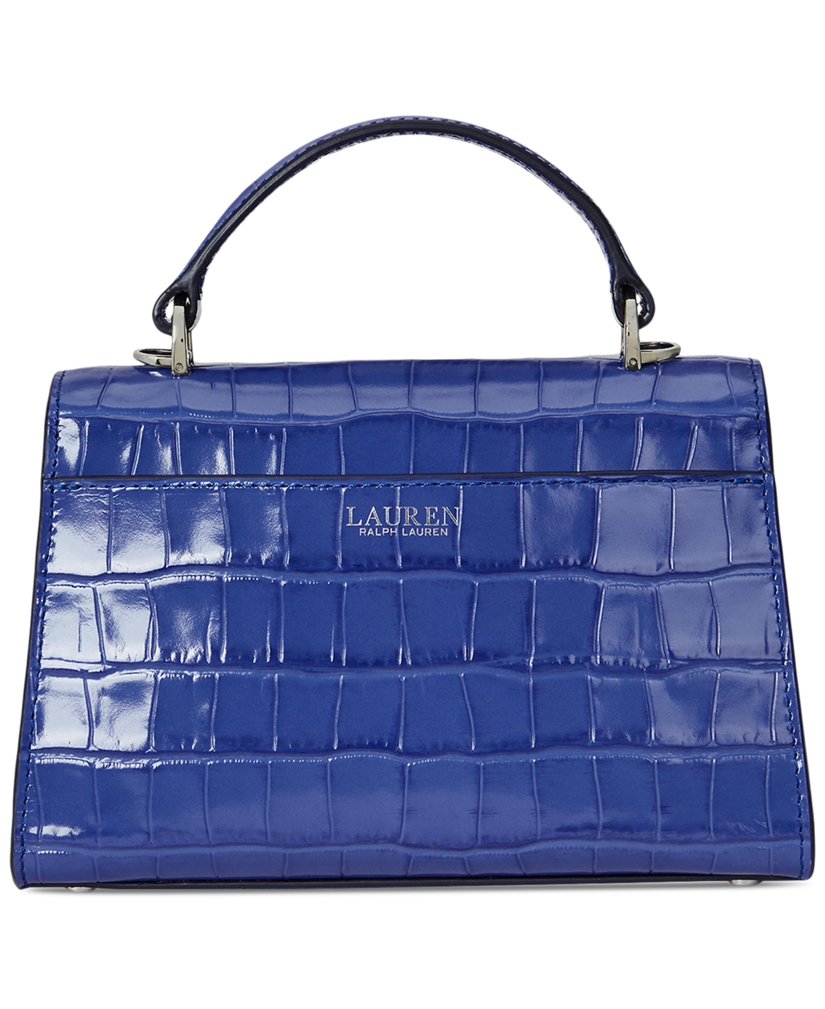 Ralph Lauren Crocodile-embossed Leather Small Farrah Satchel