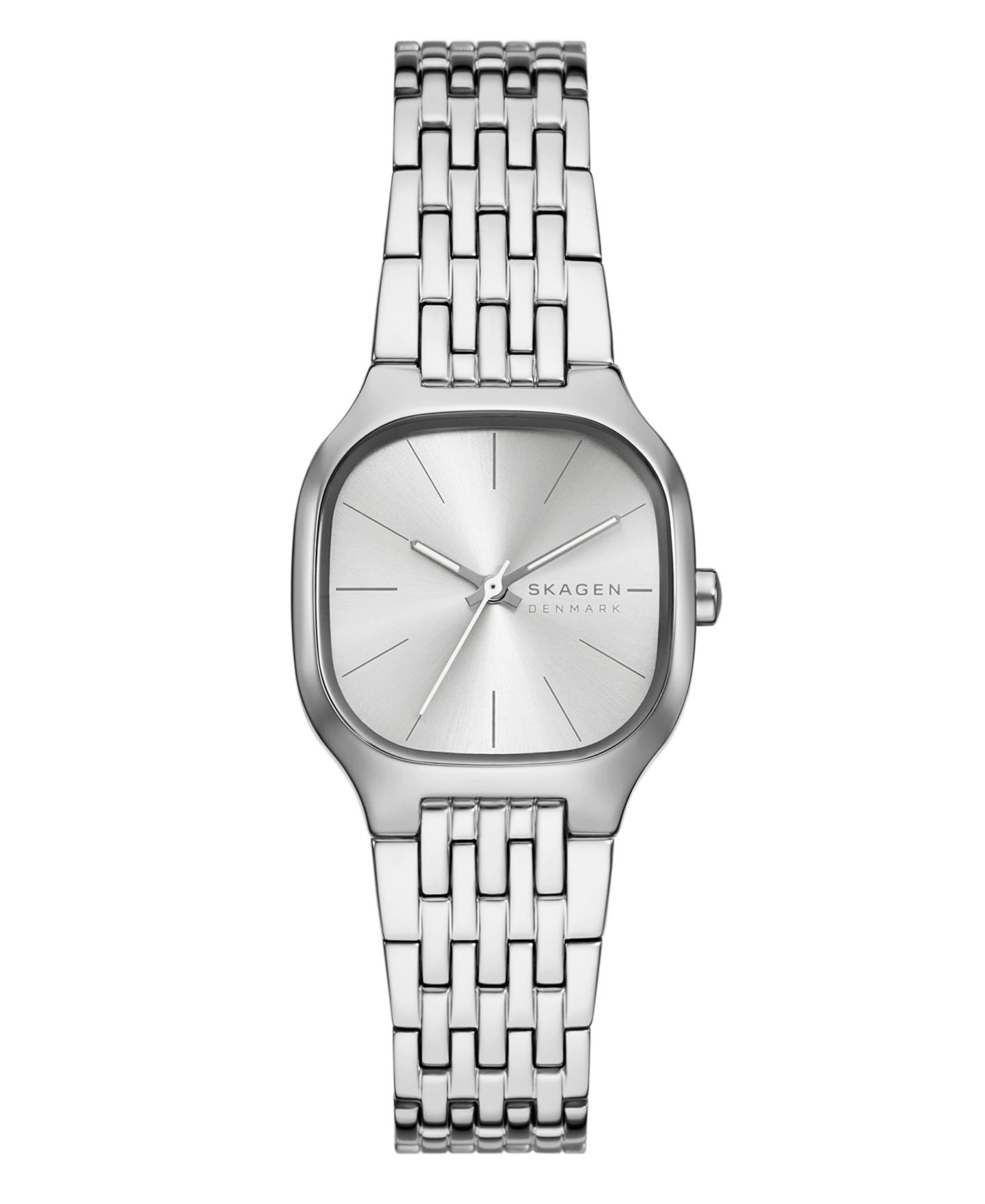 Женские часы Skagen Mellem Lille Quartz Three-Hand Silver Stainless Steel Watch, 28mm — фото 1
