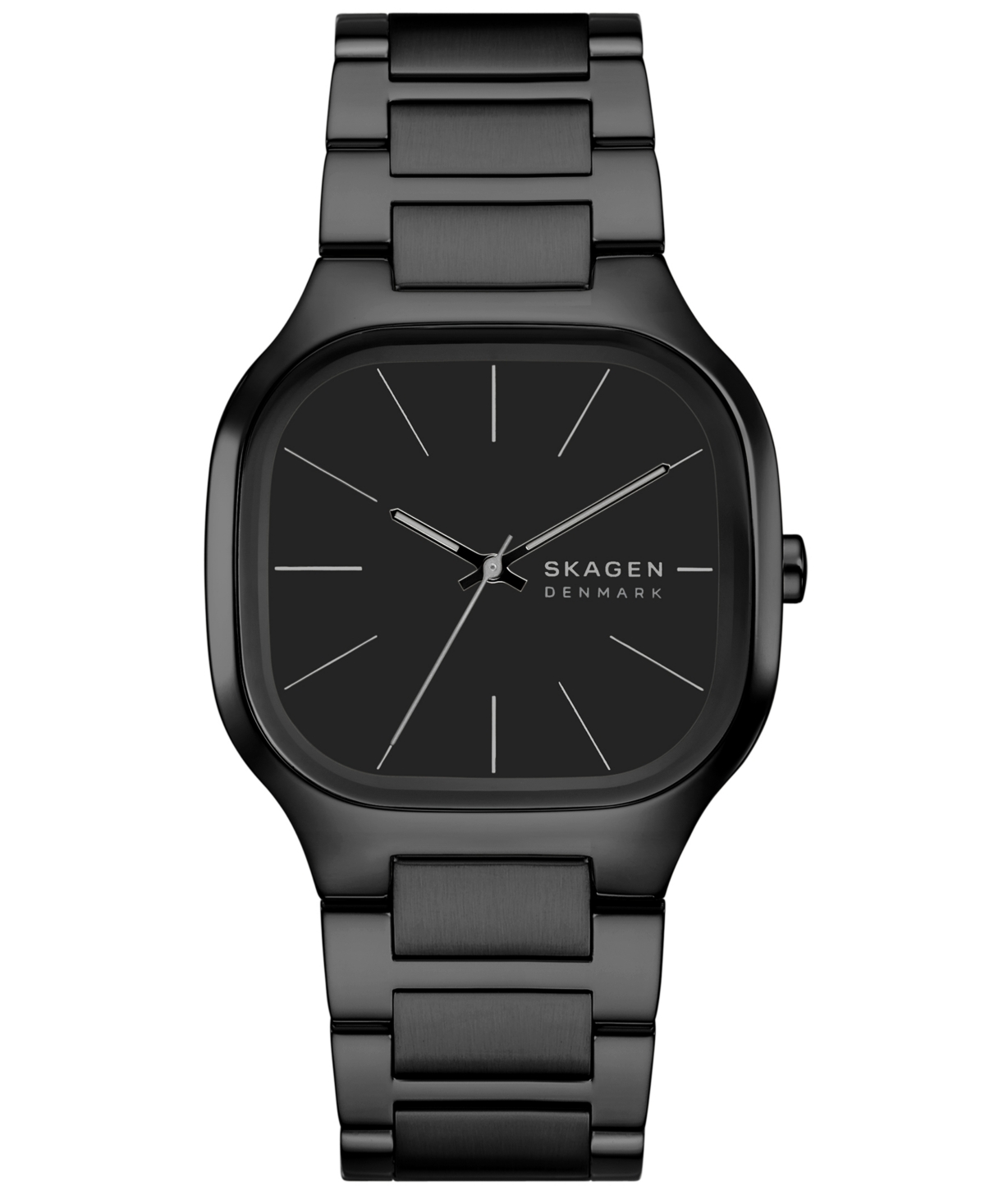 Men's Mellem Quartz Three-Hand Black Stainless Steel Watch, 40mm - Black