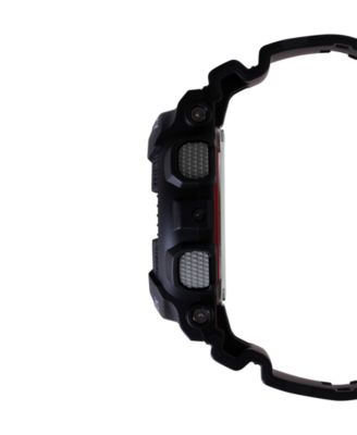 Men's Quartz Black Resin Watch, 51.2mm