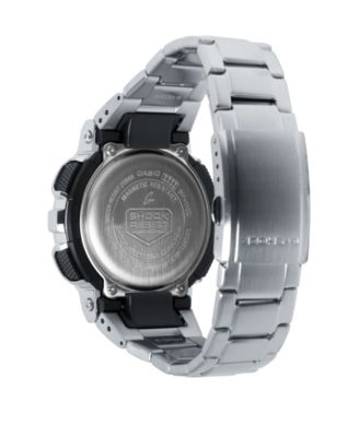 Men's Quartz Silver Tone Stainless Steel Watch, 48.8mm