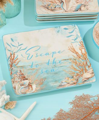 Escape to the Sea Square Platter