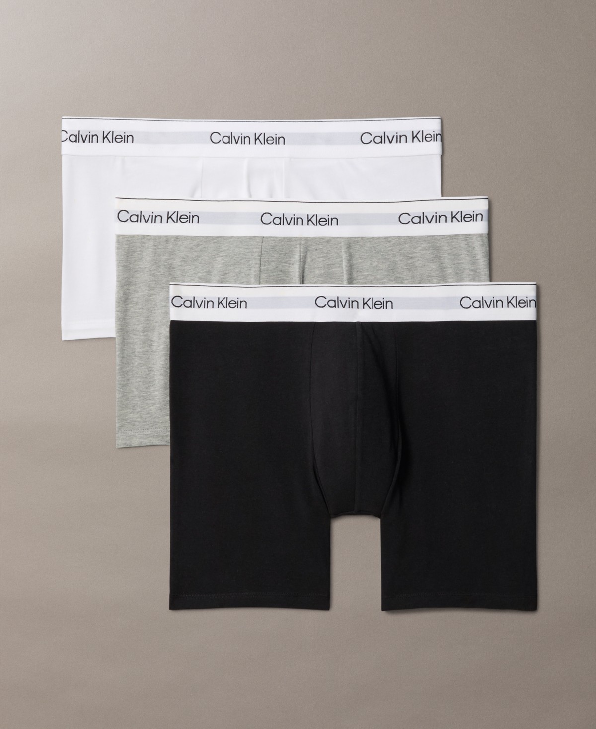 Трусы-боксеры Icon для мужчин, хлопок, стрейч, 3 шт. — Calvin Klein — фото 1