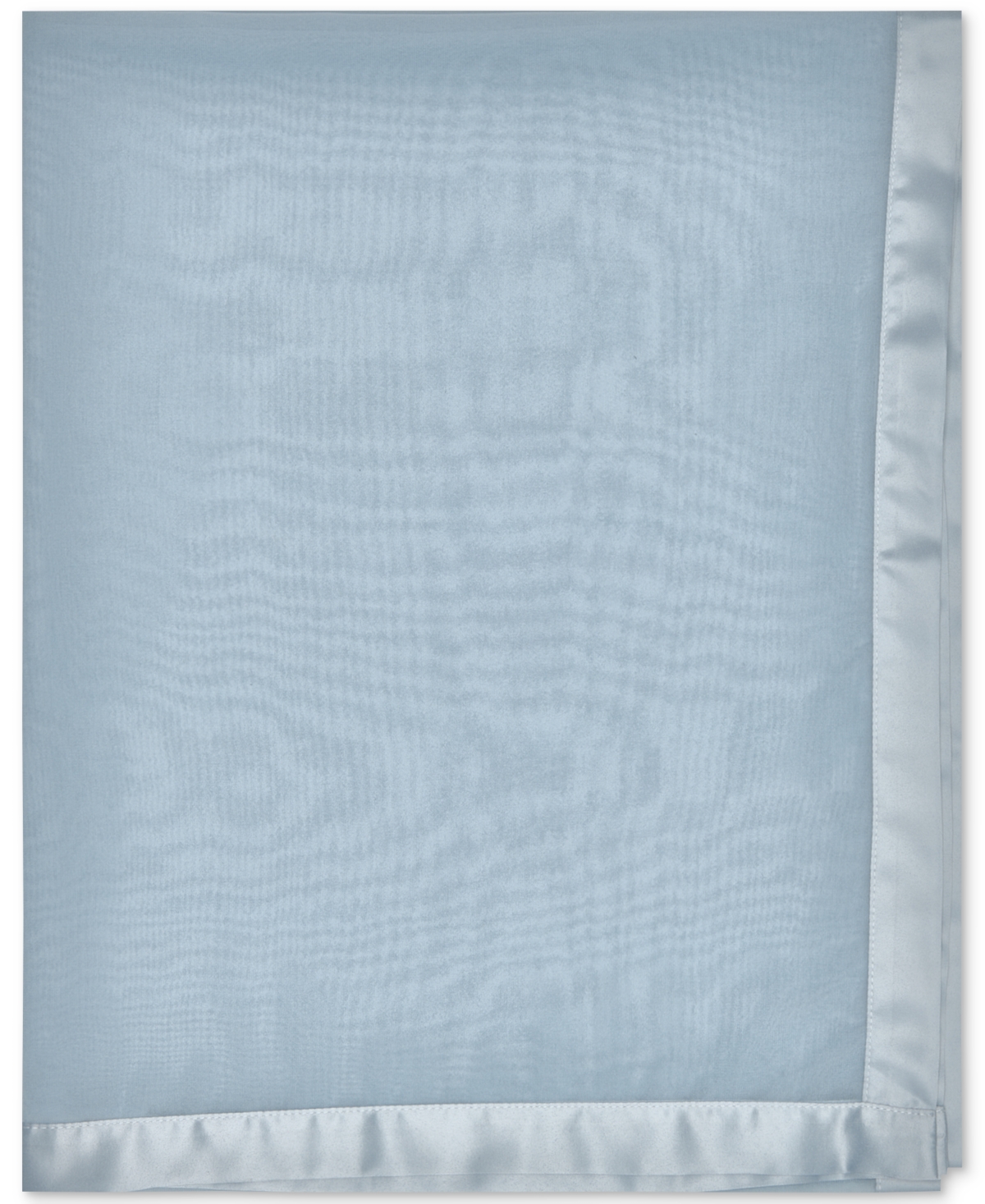Calvin Klein Elegant Satin-trim Chiffon Evening Wrap In Blue