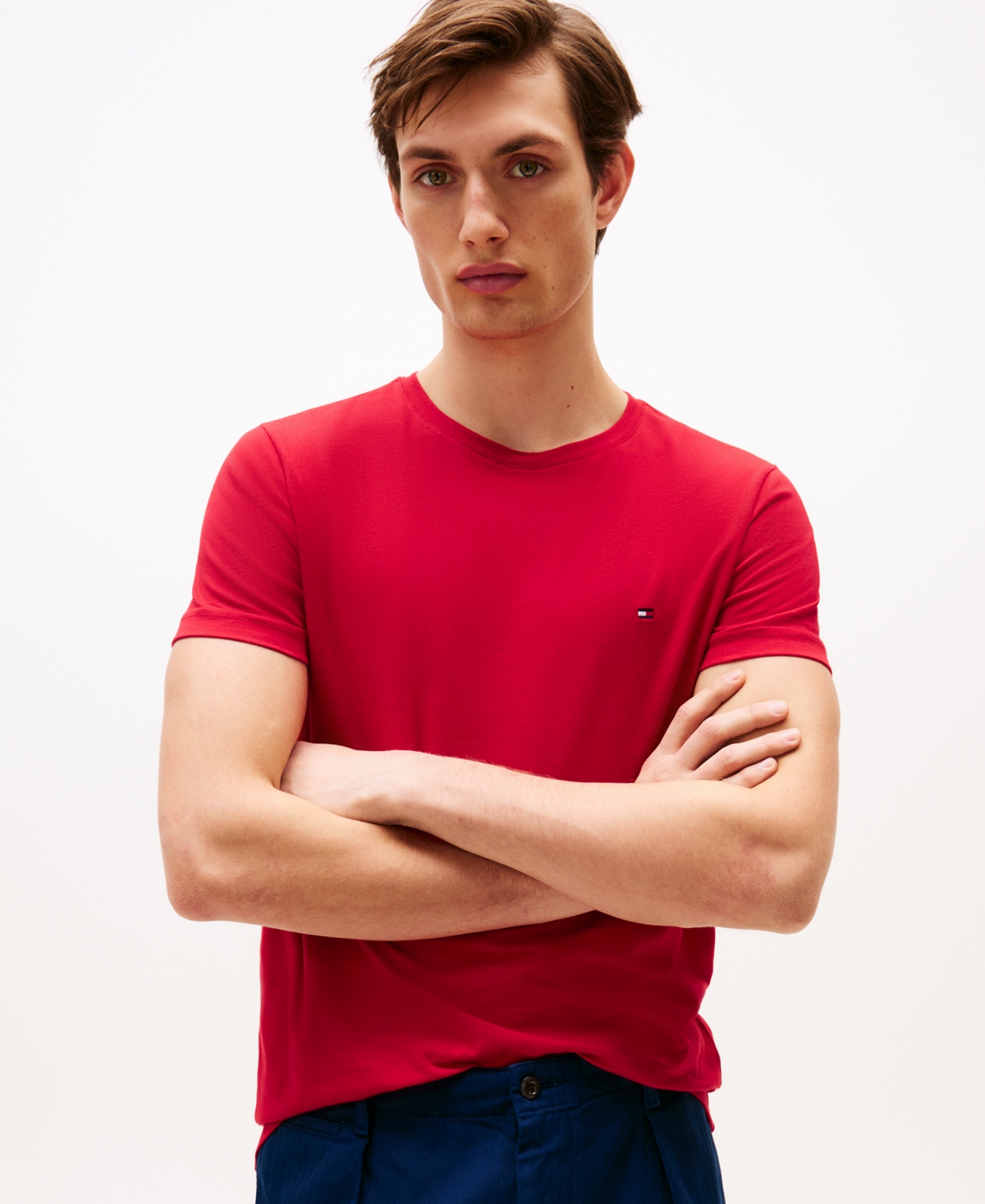 Tommy Hilfiger Men's Stretch Cotton Slim-fit T-shirt
