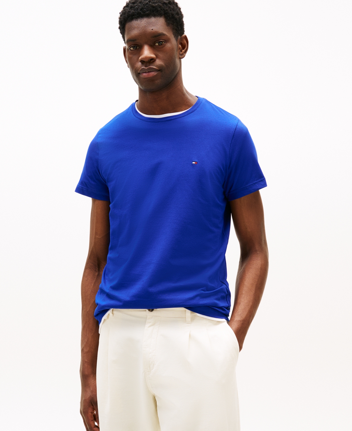 Tommy Hilfiger Men's Stretch Cotton Slim-fit T-shirt