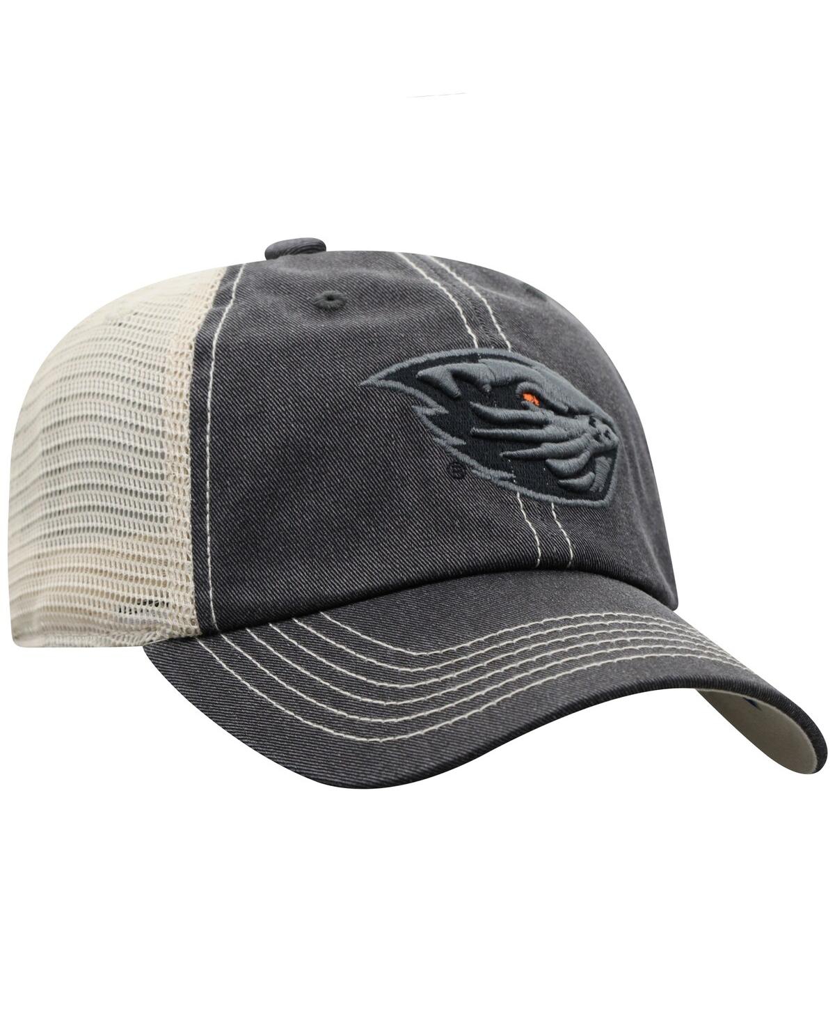 Top Of The World Men's Black/natural Oregon State Beavers Offroad Two-tone Adjustable Hat In Black,natural