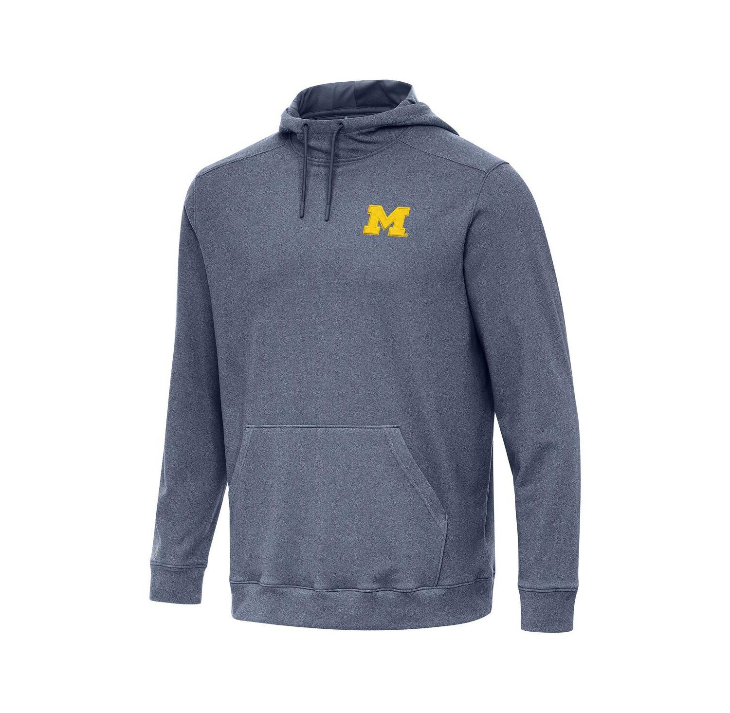 Men's Heather Navy Michigan Wolverines Cloud Pullover Hoodie