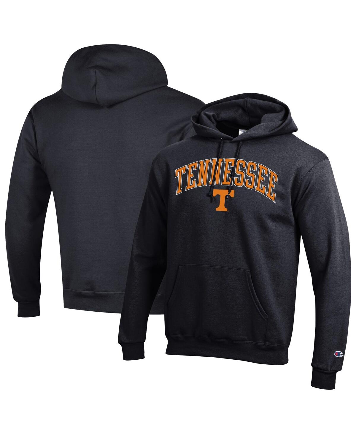 Champion Men's Tennessee Orange Tennessee Volunteers Arch Over Logo Pullover Hoodie - Black