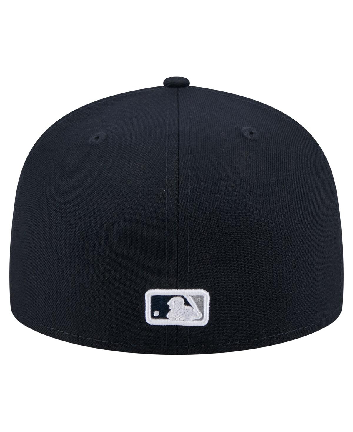 Shop New Era Men's Navy New York Yankees Yarn Stitch 59fifty Fitted Hat