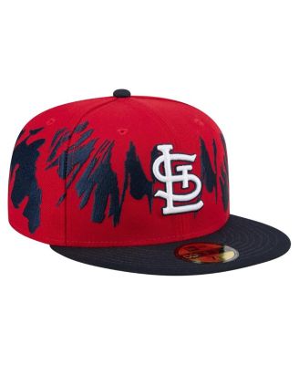 Men's Red/Navy St. Louis Cardinals Retro Pattern 59FIFTY Fitted Hat